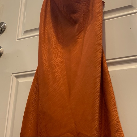 House of Harlow 1960 X REVOLVE Ira Mini Dress Burnt Sienna Orange Cowl $148.00 - Picture 6 of 11